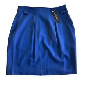 Ufizzi Navy Crepe Pencil Skirt